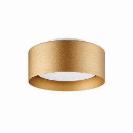 Lynch 10 in. 1-Light Flush Mount Ceiling Fixture (Color: Gold)