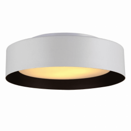 Lynch Flush Mount Ceiling Light (Color: White/Black)