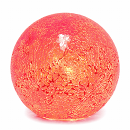 Simple Designs 1 Light Mosaic Stone Ball Table Lamp (Color: Red)