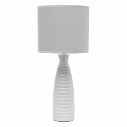 Simple Designs Alsace Bottle Table Lamp (Color: Gray)