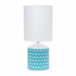 Simple Designs Fresh Prints Table Lamp (Design: Cross)