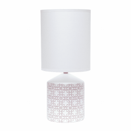 Simple Designs Fresh Prints Table Lamp (Design: Flowers)
