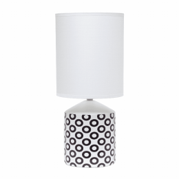 Simple Designs Fresh Prints Table Lamp (Design: Ovals)