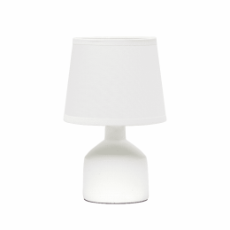 Simple Designs Mini Bocksbeutal Ceramic Table Lamp (Color: Off White)