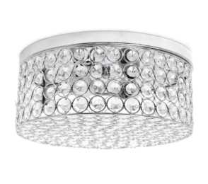 Lalia Home Glam 2 Light 12 Inch Round Flush Mount (Color: Chrome)