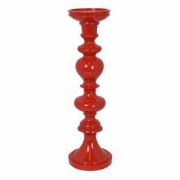 Plutus Brands Tabletop Decoration in Colored Resin (Color: Red)