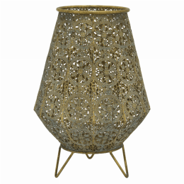 Plutus Brands Metal Table Top Decoration in Colored Metal (Color: Gold)