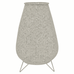 Plutus Brands Metal Table Top Decoration in Colored Metal (Color: White)