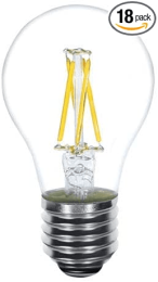 Lenawee LEN-41068-UL 4W A19 Filament E26 2700K Light Bulb (Color: Clear)