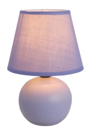 Simple Designs  Mini Ceramic Globe Table Lamp (Color: Purple)