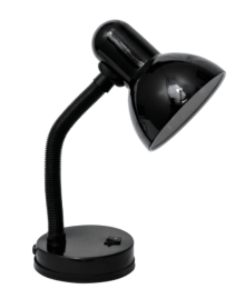 Simple Designs Basic Metal Desk Lamp with Flexible Hose Neck (Color: Black)