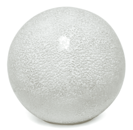 Simple Designs 1 Light Mosaic Stone Ball Table Lamp (Color: White)