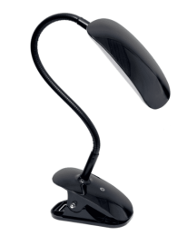 Simple Designs Flexi LED Rounded Clip Light (Color: Black)