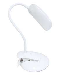Simple Designs Flexi LED Rounded Clip Light (Color: White)