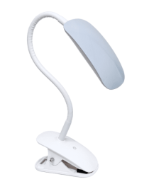 Simple Designs Flexi LED Rounded Clip Light (Color: White/Grey)