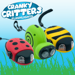 Cranky Critters | Hand-Powered Mini LED Flashlights (Style: Snail)