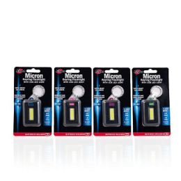 Micron Keyring Flashlight With COB LED Light (Color: Blue)