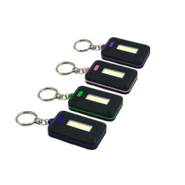 Micron Keyring Flashlight With COB LED Light (Color: Green)