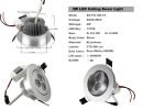 LED Ceiling Down Light Silver
