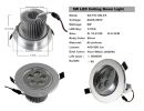LED Ceiling Down Light Silver